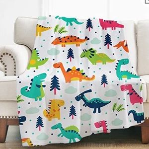 Dinosaur throw blanket